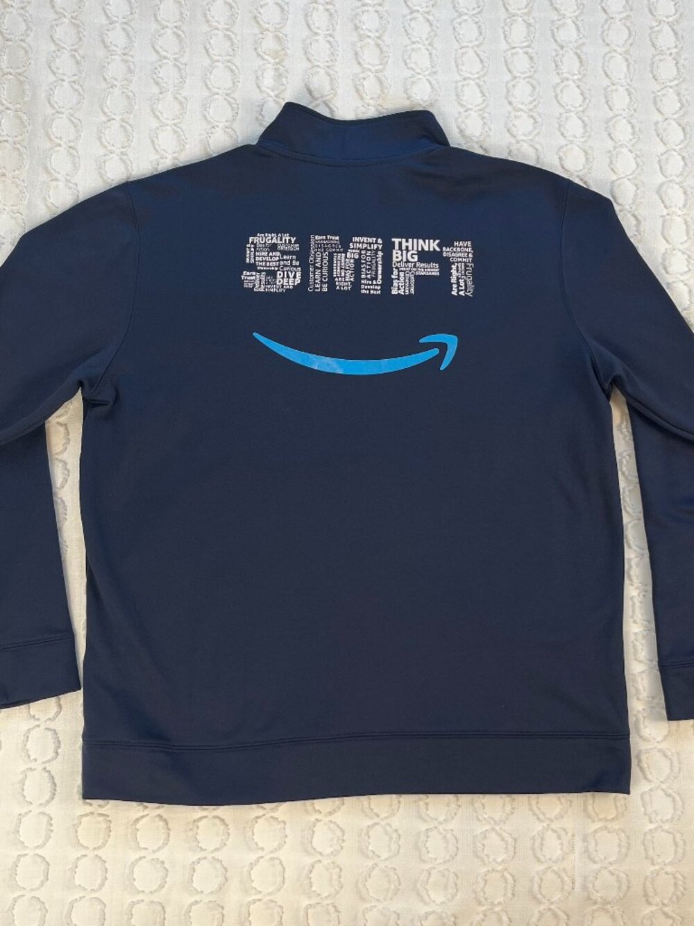 Amazon 1/4 Zip Sweater Pullover Size XL Peak 2020 SMF1 Lightweight Fleece Lined